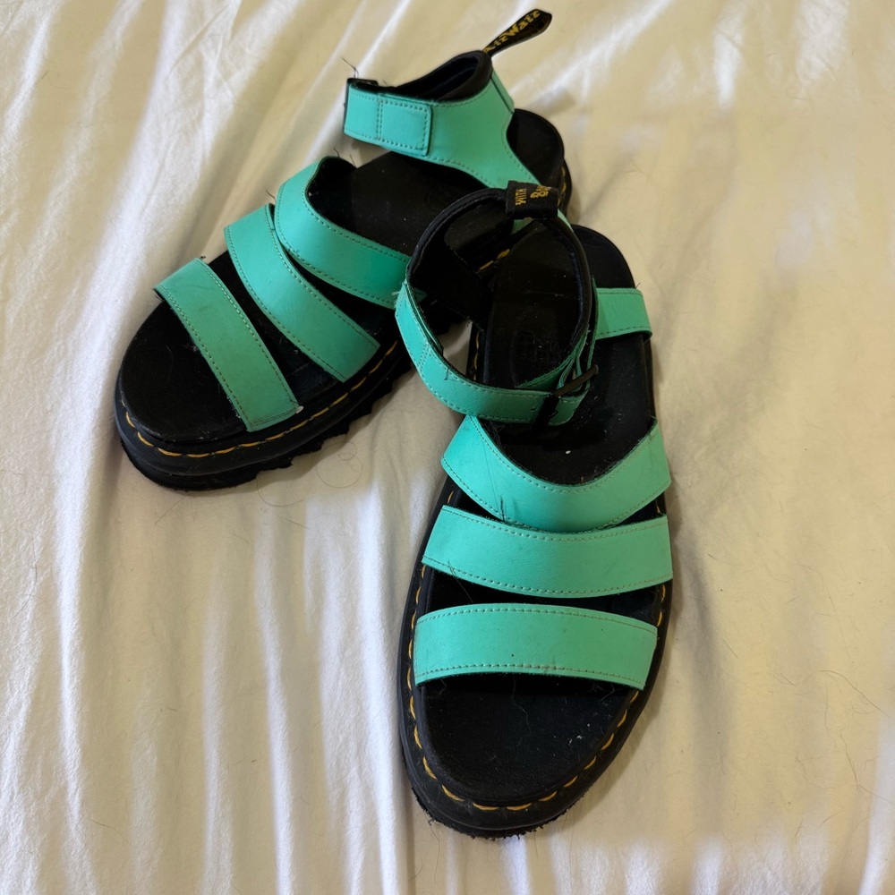 Dr. Martens Blaire Sandals in Peppermint (discontinued and rare color)